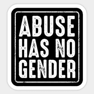 Abuse Has No Gender Sticker